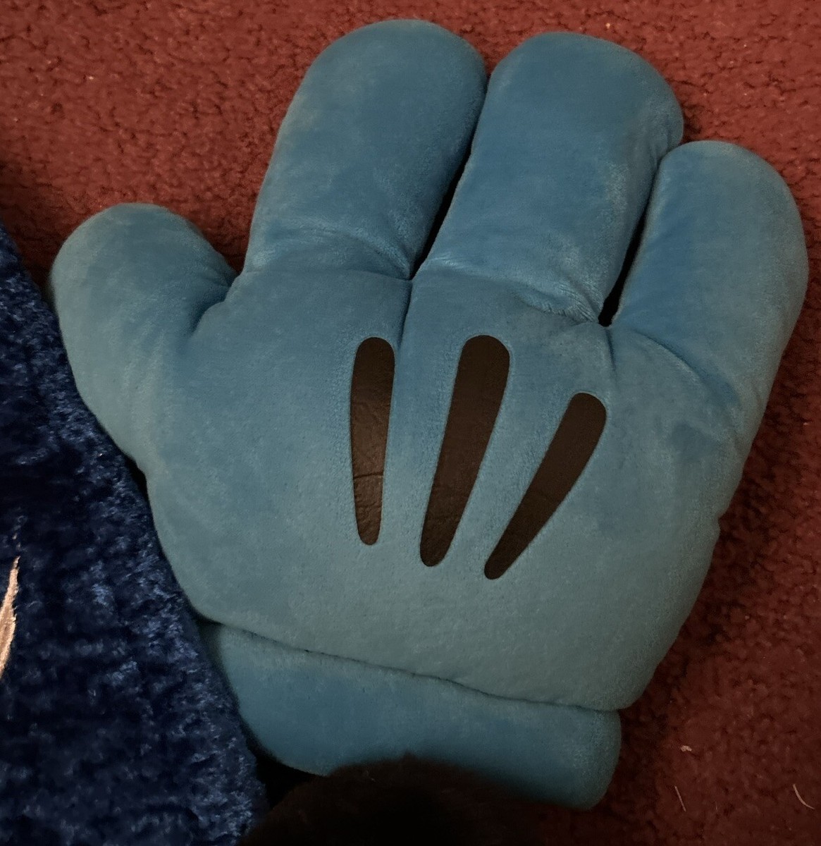 Vintage Disney Mickey Mouse Fantasia Blue Wizard Hat and White Gloves Set Vintage Walt Disney World Mickey Mouse Fantasia Blue  main image 4