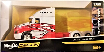 Maisto Design - 1/64 Custom Rigs Mack Anthem White/Red (BBMA12389MAWR)