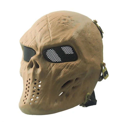 Equipo táctico Airsoft Paintball cara completa combate cráneo juego máscara proteger exterior - Imagen 13 de 30