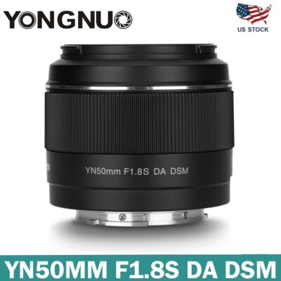 YONGNUO YN50mm F1.8S DA DSM 50mm F1.8 AF MF Lens for Sony E-mount A6600 A6500