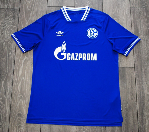 Maillot Umbro Schalke 04 Domicile 2020-2021 - Bleu, Taille L Homme - État Impeccable (Occasion)