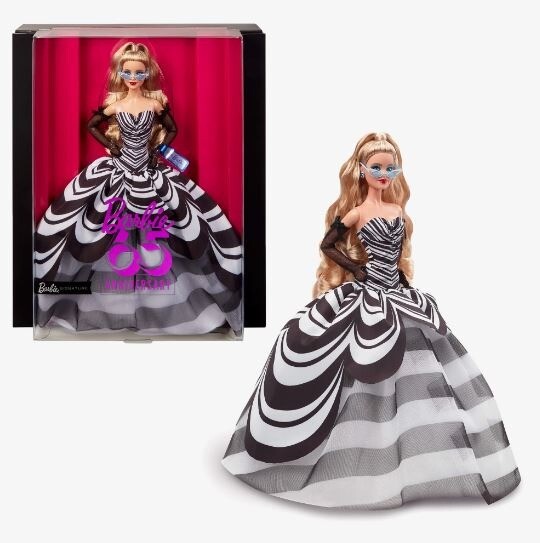 2024 Barbie Signature 65th Anniversary Sapphire Blonde HRM58 IN