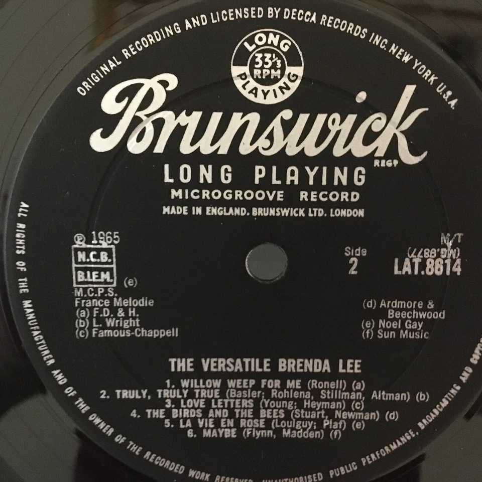 BRENDA   LEE           LP       THE   VERSATILE      - Image 3 of 4