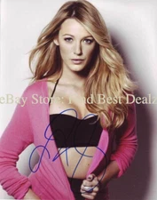 💫Wall Art Poster Signed Actress Blake Lively🌟Celebrity Photo Reprint Signature