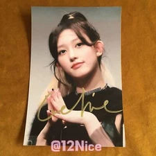 IVE Kim Gaeul GAEUL Autographed Signed Photo Collectibles 4*6 INCHES 2022 #Nice
