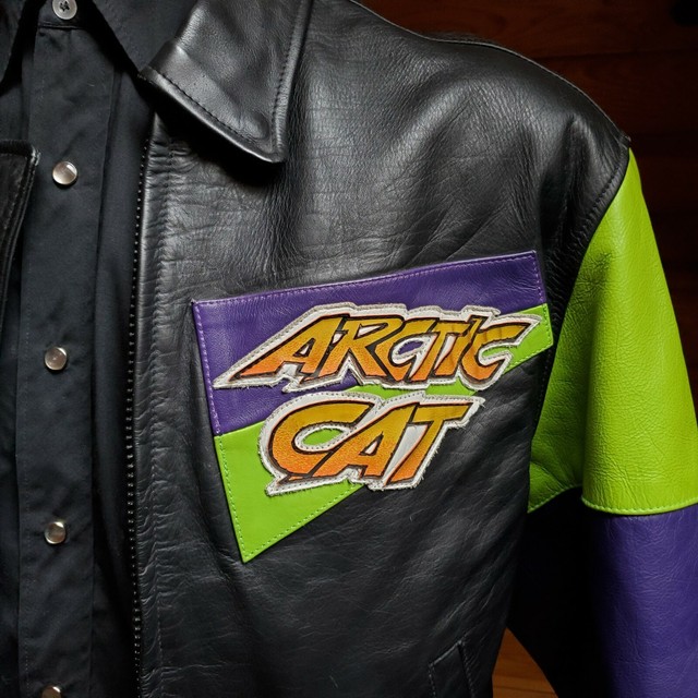 arctic cat leather snowmobile jacket