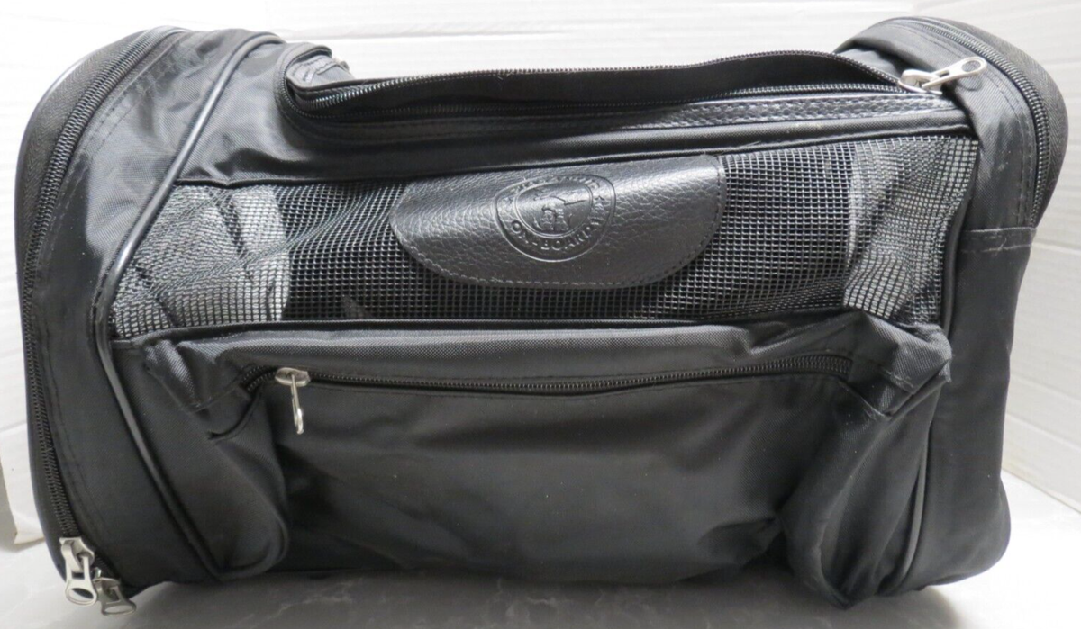 Target Brand Boots and Barkley Black Duffel Pet Carrier Guaranteed on Board
