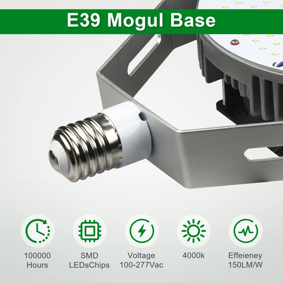 LED Shoebox Retrofit Kits 120W, E39 Mogul Base 5000K Shoebox Retrofit Lights - Image 2 of 4