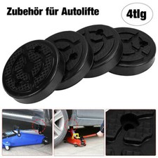 4X 12cm Gummiauflage Wagenheber Gummiplatte Gummiteller Werkstatt Hebebühne DE