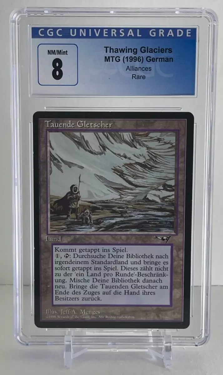 Thawing Glaciers (German) | Alliances Graded CGC 8 NM/Mint | Legacy MTG Cards
