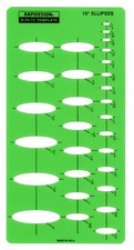 Rapidesign 15-Degree Ellipse Template, 1 Each R70-15 