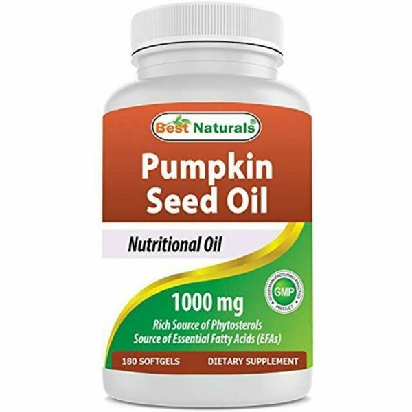 Best Naturals Pumpkin Seed Oil 1000 MG 180 Softgels for sale online eBay