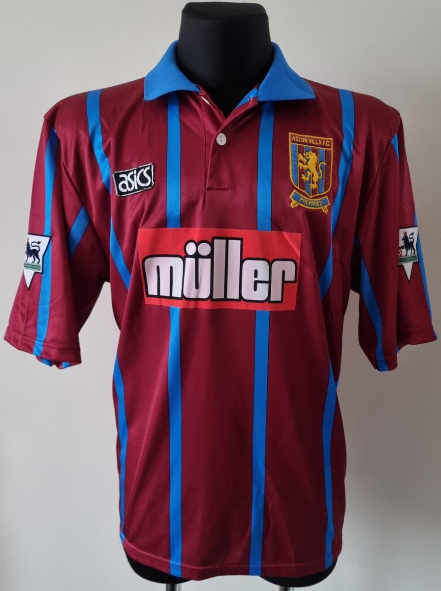 I*G様 Aston Villa FC asics レプリカユニホーム　Lサイズ Aston Villa 1993 - 1995 Home football Asics shirt size Extra