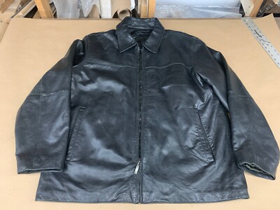 Claiborne Men's Lambskin Leather Jacket, Size XL extra Large