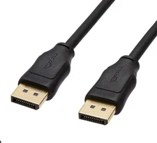 Display port to Display Port Cable D-Port Male to Male 6' Cord Black