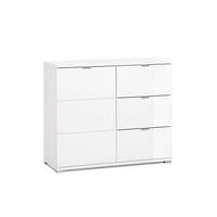 Burton Compact Sideboard In White High Gloss Burton Compact Sideboard In White High Gloss