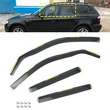 4x Windabweiser Wind-Regenabweiser für BMW X3 E83 2003-2010 Getönte transparente
