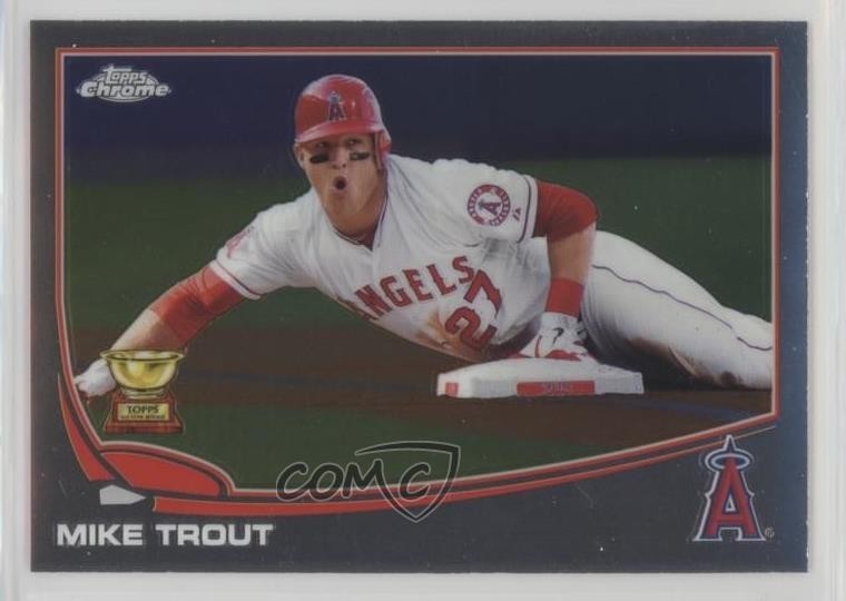 2013 Topps Chrome Mike Trout (Sliding) #1 17ac