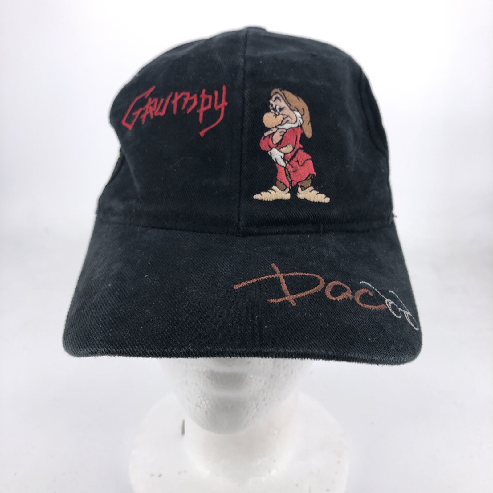 Disney Grumpy Dwarf Hat Cap Strap Back Embroidere… - image 2