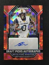 2023 Panini Prizm Draft Picks #DPA-BFW Bryce Ford-Wheaton Autograph Red Ice