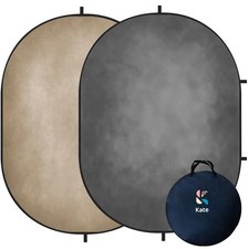 Kate 5x6.5ft 1.5x2m Collapsible Backdrop Brown Grey 5x6.5ft,