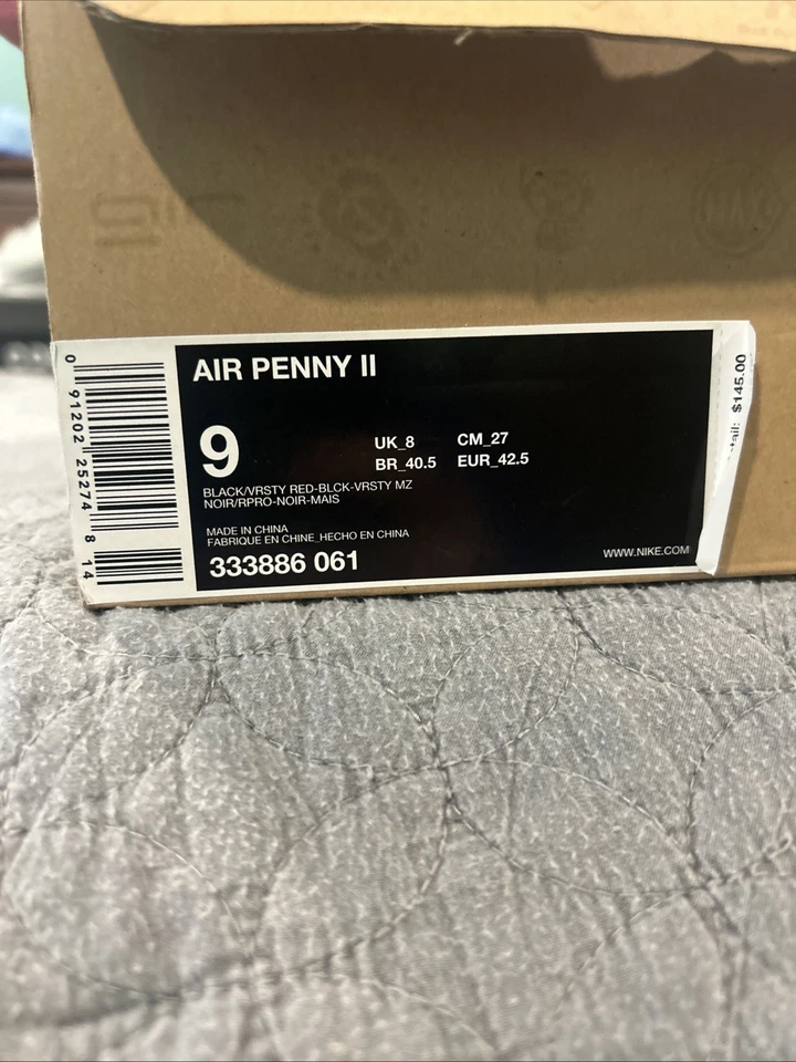 Size 9 - Nike Air Penny 2 2016 Miami Heat - Image 3 of 4