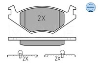 Meyle Bremsbelagsatz, Scheibenbremse 025 208 8715 FüR Seat Vw