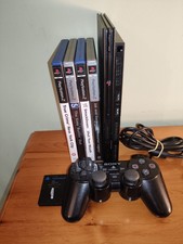 Sony PlayStation 2 Slim PS2 Console Bundle Controller and Games