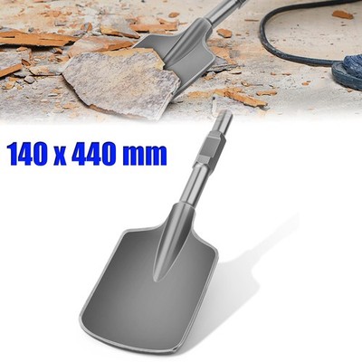 SDS HEX Schaufelmeißel Asphaltmeißel Meissel 140*440mm Sechskant-Aufnahme 30 mm