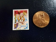 Eric Piatkowski LA Clippers NBA 1995 CME Stamp MINI CUT OUT RARE ODDBALL