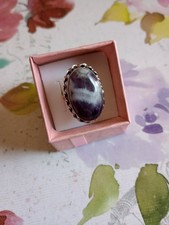 Adjustable Chevron Amethyst 925 Sterling Silv...