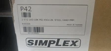 Simplex P42 2 STG 200/10K PSI 45CU In Steel Hand Pump