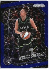 2025 Panini Prizm WNBA #137 Jessica Shepard Blue Velocity Prizms
