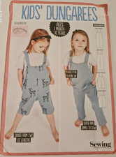 Kid's Dungarees - Simply Sewing Sewing Pattern - Ages 1 Month - 10 yrs - New