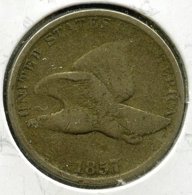 1857 Flying Eagle Cent Penny - Vereinigte Staaten Münze - Q317