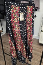 Rixo gravelly shell spot mix black skirt (size uk 6) £215