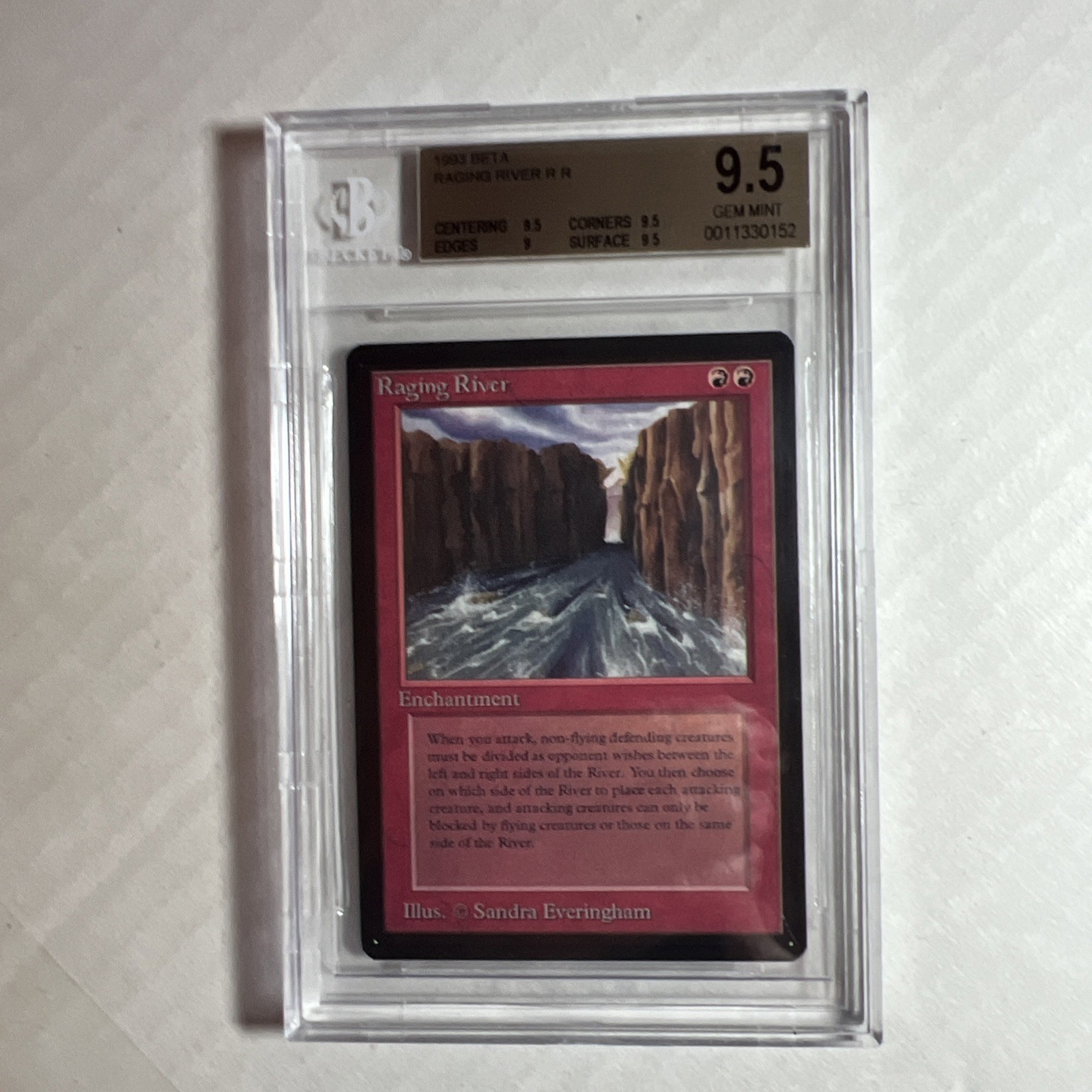 MTG BETA R R Raging River BGS 9.5 GEM MINT    1993