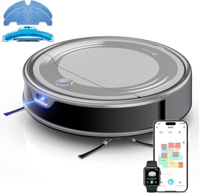 M310 Ultra Robot Vacuum and Mop 6000Pa Suction-Slim Robotic Cleaner with ToF