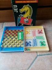 ♥♥ 2 Anciens Jeux De Voyage. DAMES ET DADA Vintage Made In France Complet en TBE