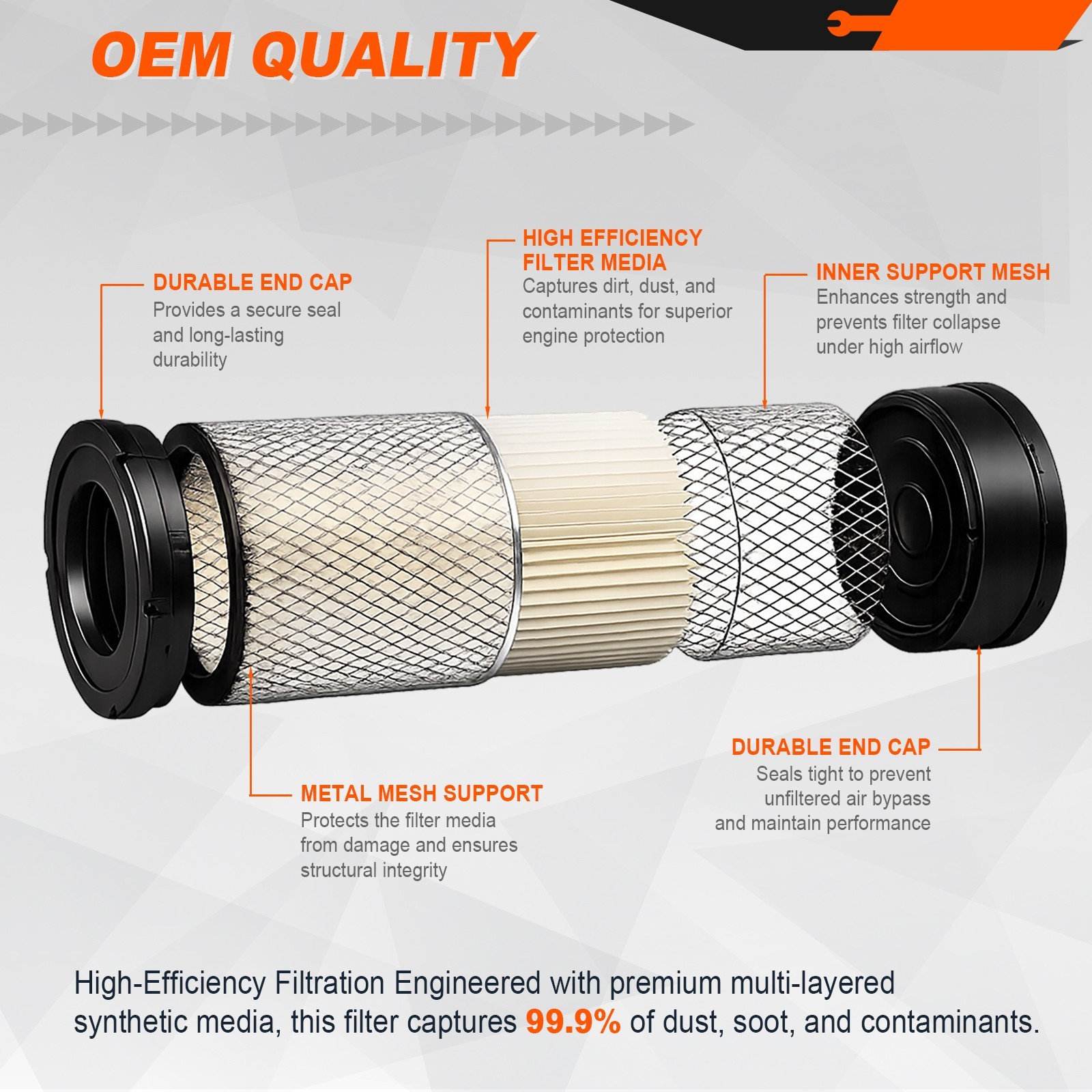 Engine Air Filter - Bottom View