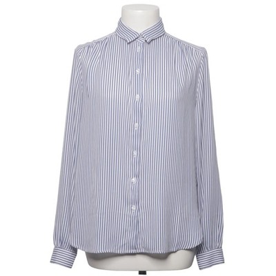 H&M, Hemd, Größe: XS, Blau/Weiß, Polyester, Streifen, Damen #jPh