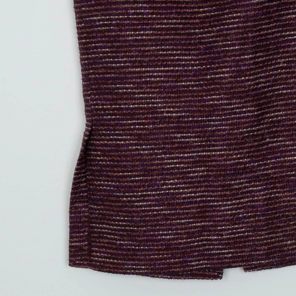 LAFAYETTE 148 Нью-Йорк текстурированная полоса Tweed Midi карандаш юбка размер 6 красный офис - Изображение 3 из 4