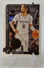 🏀2025-26 topps flagship STEPHON CASTLE basketball card #197🏀 *Spurs*