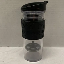 Bodum French Press  Black Travel Tumbler Plunger Coffee Tea
