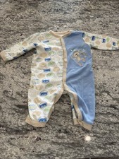Buster Brown Baby Boy 3-6 Months Footless Pajamas, One Piece, Monkey