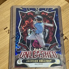 Jackson Holliday Unleashed /49 2024 Panini Donruss Blue Xplosion #5