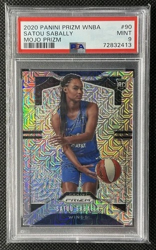 2020 Panini Prizm WNBA Satou Sabally Mojo Rookie RC #90 /25 PSA 9