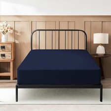 Cot Fitted Sheet 31 x 75 Inches 4" Deep Pocket 100 Egyptian Cotton 600 Threa...