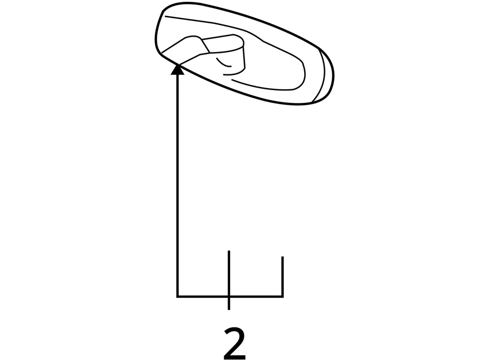 Espejo retrovisor sin telemática compatible con 01-13 IMPALA 1668666 Foto 4 de 4