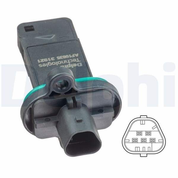 Delphi Luftmassenmesser AF10635-12B1 FüR Chevrolet Opel-image